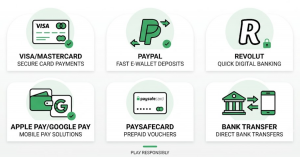 Safe online casino payment methods in Ireland
