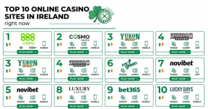 Top 10 online casino sites in Ireland right now